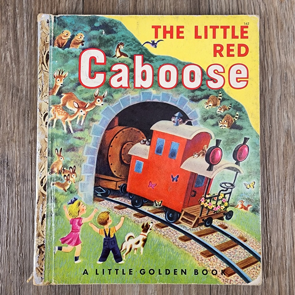 The Little Red Caboose Little Golden Book 162 Vintage 1953 First Edition A Print